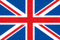 英国国旗 - 蓝色背景上有红色和白色十字交叉图案