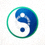 DWG KIA战队队标，蓝绿色太极图案与白色文字