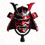 G2 Esports战队队标，武士面具与红黑配色