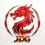JDG战队队标，红色龙形图案