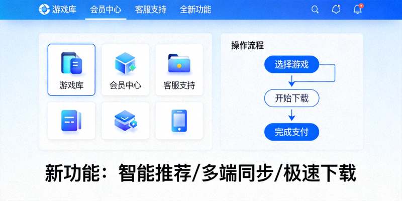爱游戏官网服务页升级后的界面展示，包含全新功能模块与更流畅的操作流程